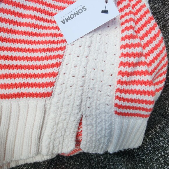*NWT* XXL Sonoma Goods For Life Collared Sweater Vest Red & white - Picture 8 of 12